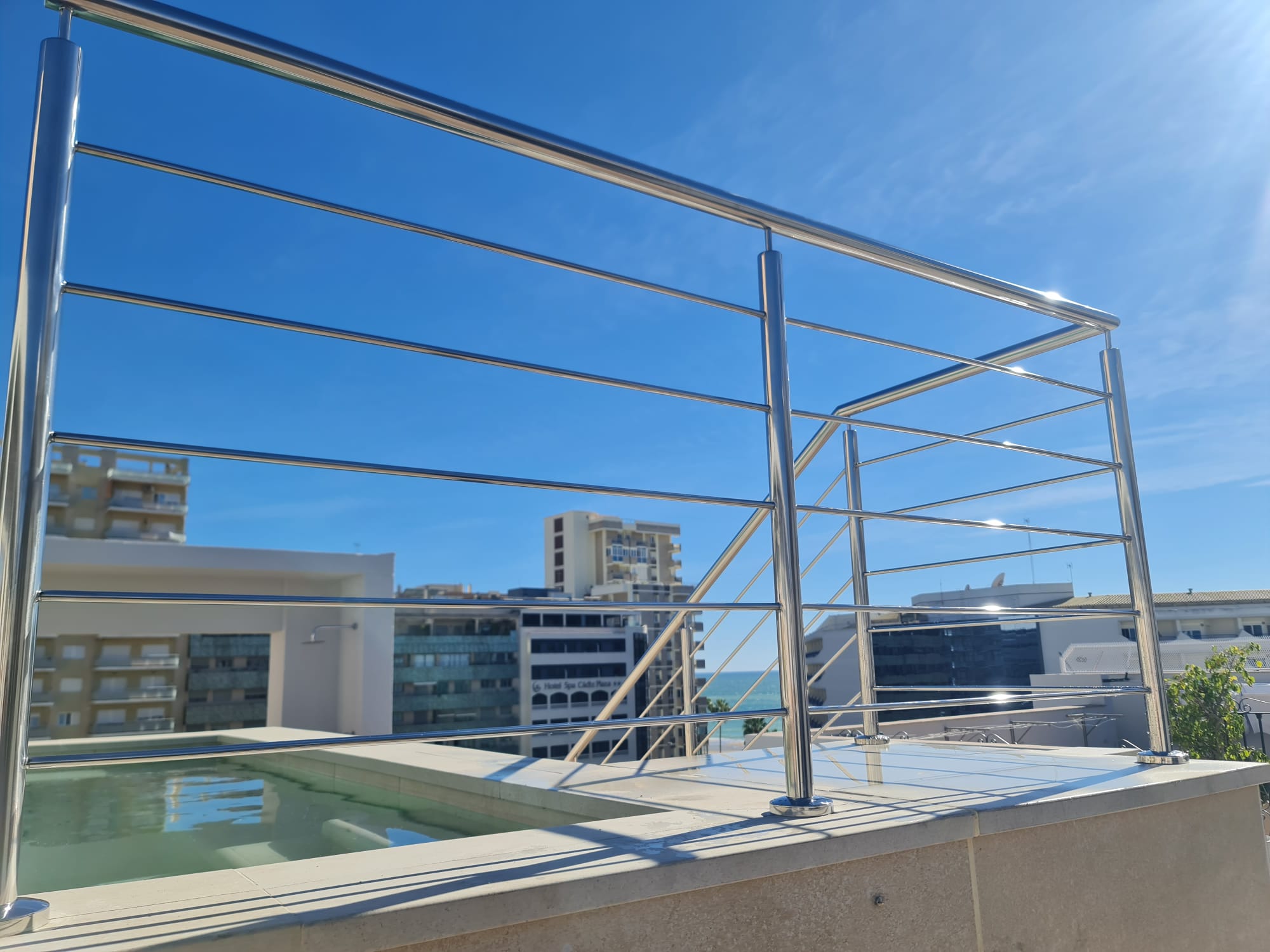 Barandilla piscina acero inoxidable AISI 316